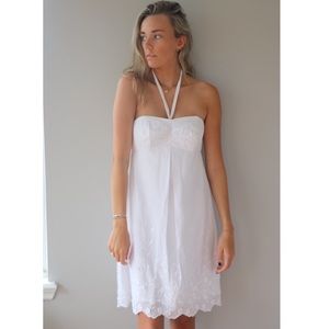 NWT! Lilly Pullitzer SMALL white tie neck dress